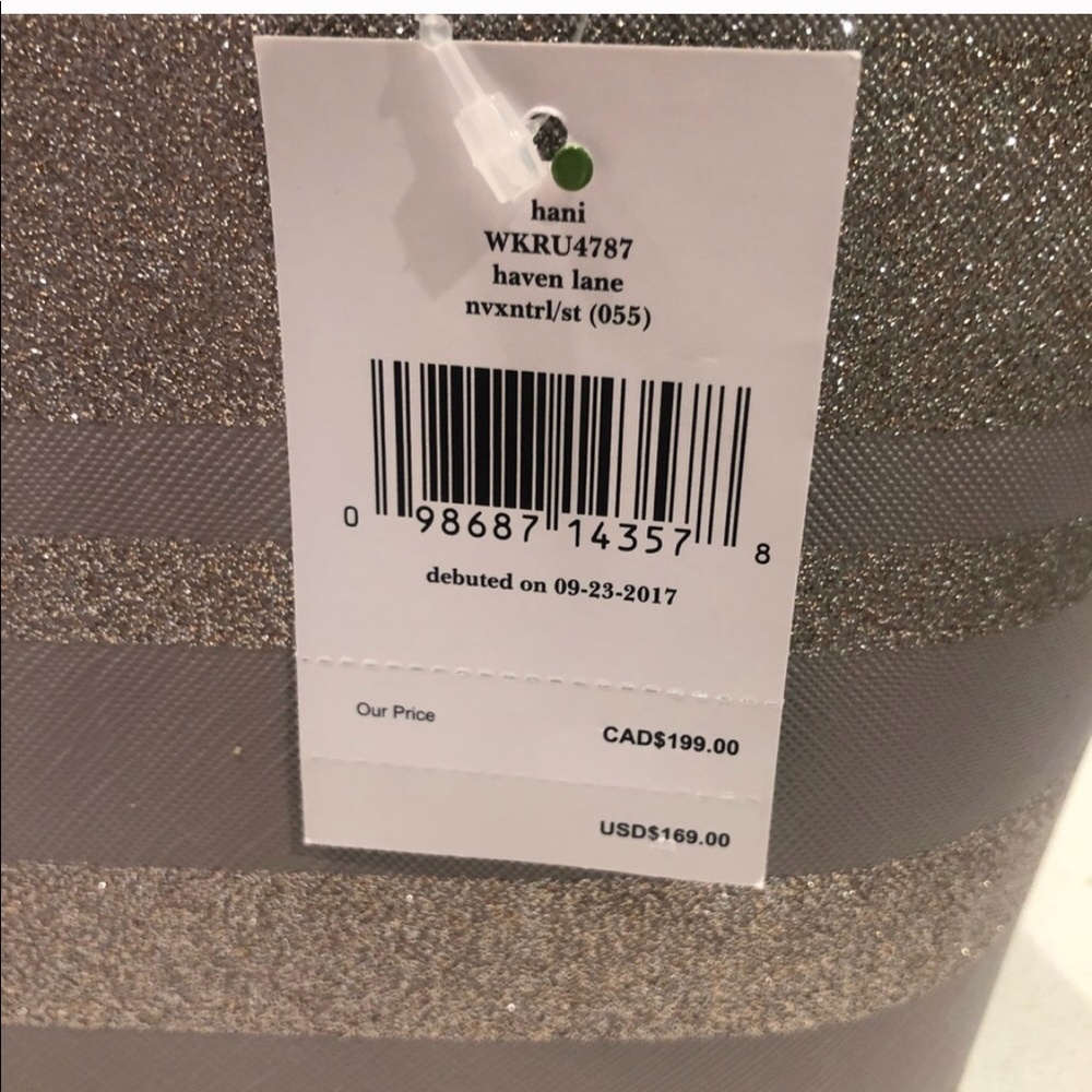 🆕Kate Spade Tote Glitter Striped Handbag - Picture 8 of 8